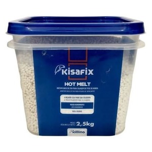 COLA HOT MELT BRANCA 2,5KG KISAFIX (140 A 160 G TEMPER.)