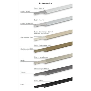 PERFIL PUXADOR RM 183 FACETATO SPECIALE INOX POLIDO 3MT