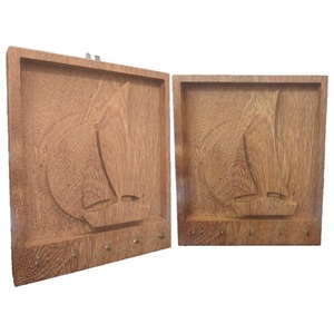 CNC - PORTA CHAVES MADEIRA ESTAMPA VELEIRO