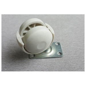 RODIZIO 38 MM BRANCO CHAPA GIRAT. 20 KG