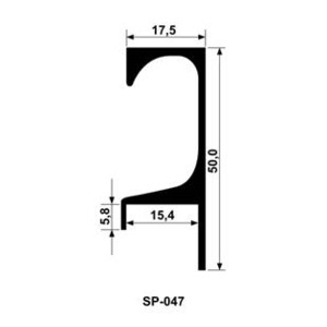 PERFIL PUXADOR SP 047/L 3 MT FOSCO **FL