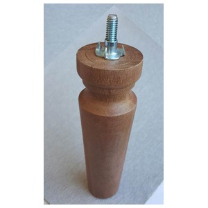 PE MADEIRA CILINDRICO C/DETALHE PADRAO JEQUITIBA 15 CM