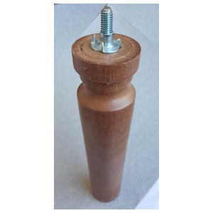 PE MADEIRA CILINDRICO C/DETALHE PADRAO JEQUITIBA 18 CM