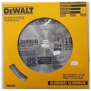 DISCO SERRA 250 X100 DENTES - MDF / ALUM. DWA03220